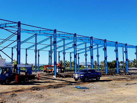 Rolling mill building construction