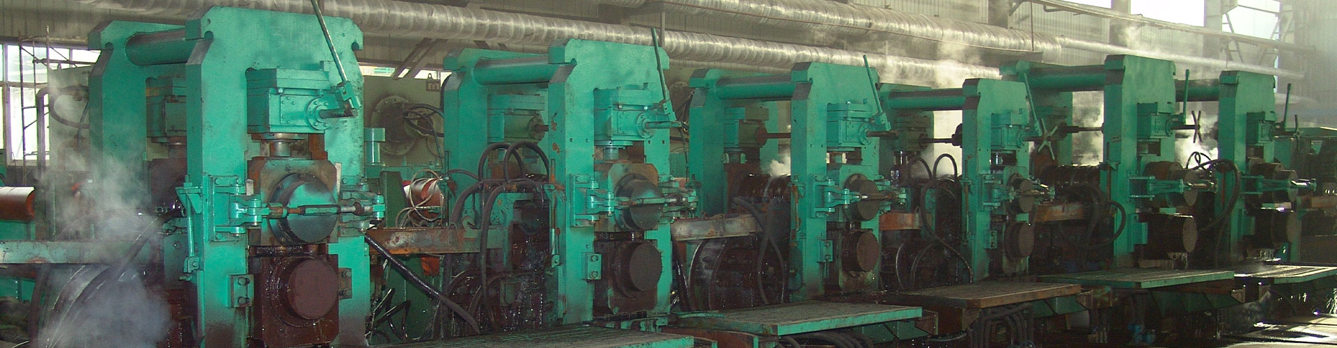 Steel rolling mill production line