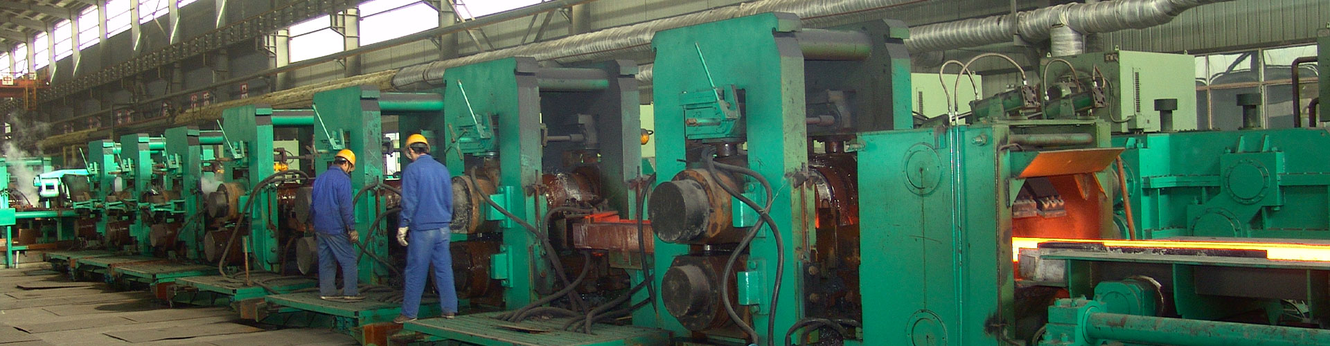 Steel rolling mill production line